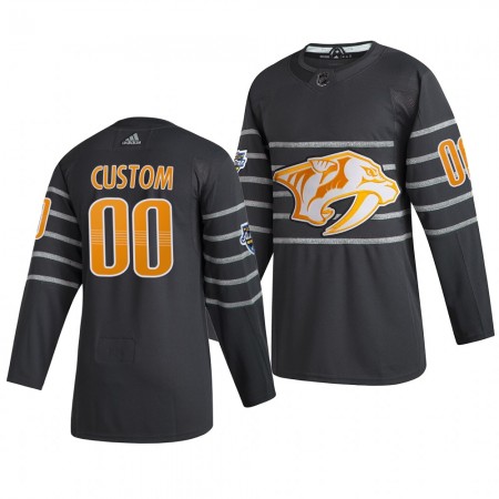 Nashville Predators Personalizado Grijs Adidas 2020 NHL All-Star Authentic Shirt - Mannen